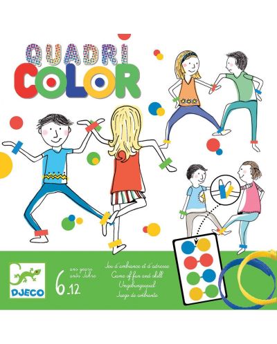 Детска парти игра Djeco - Quadri Color
