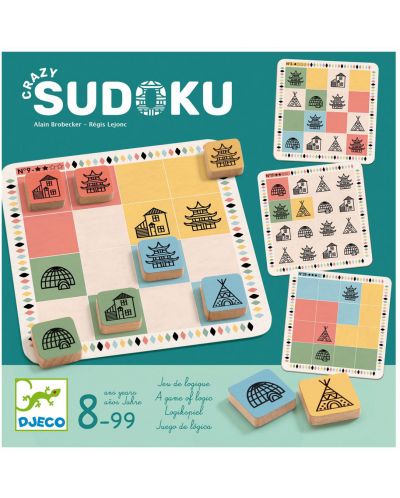 Детска игра Djeco - Crazy Sudoku, с 40 карти - 1