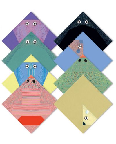 Творчески комплект за оригами Djeco – Полярни животни - 4