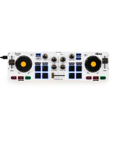 DJ контролер Hercules - DJControl Mix, бял - 1