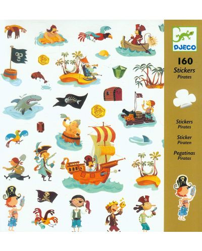 Стикери Djeco - Пирати, 160 броя - 1