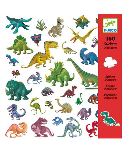 Стикери Djeco - Динозаври, 160 броя - 1