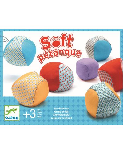 Детска игра Djeco - Петанк с меки топчета