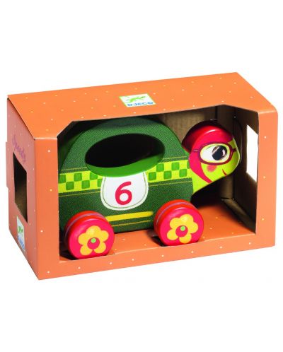 Дървена играчка за бутане Djeco – Костенурчето Спиди - 2