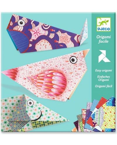 Творчески комплект за оригами Djeco – Животни - 1