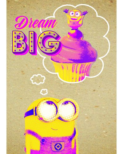 Поздравителна картичка Danilo - Crafty Minions: Dream Big - 1
