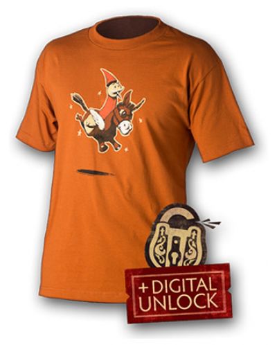 Тениска Dota 2 Wizard & Donkey + Digital Unlock, оранжева, размер S - 1