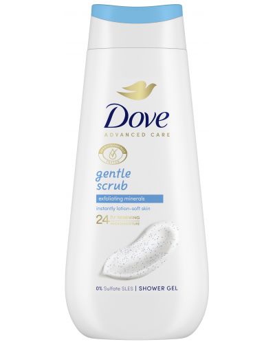 Dove Advanced Care Душ гел Gentle Scrub, 225 ml - 1