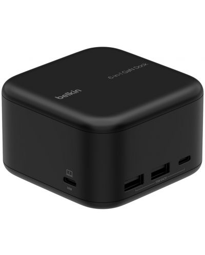 Докинг станция Belkin - 6 в 1 Core Gan Dock, 6 порта, USB-C, черна - 2