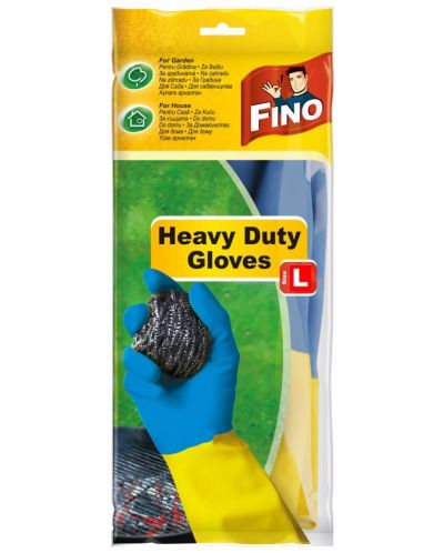Домакински ръкавици Fino - Heavy Duty, размер L, 1 чифт - 1
