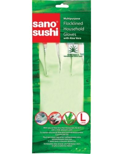 Домакински ръкавици с алое вера Sano - Sushi, размер L - 1