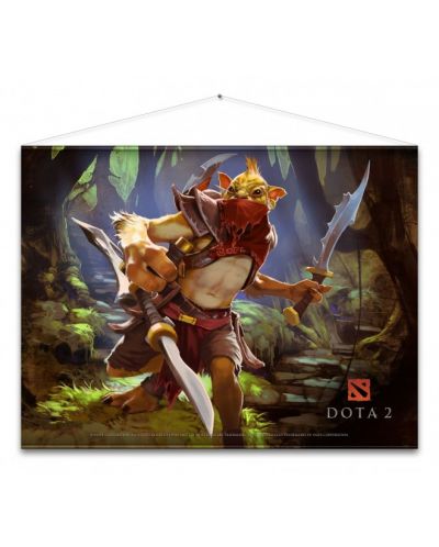 Текстилен плакат - Dota 2 Bounty Hunter