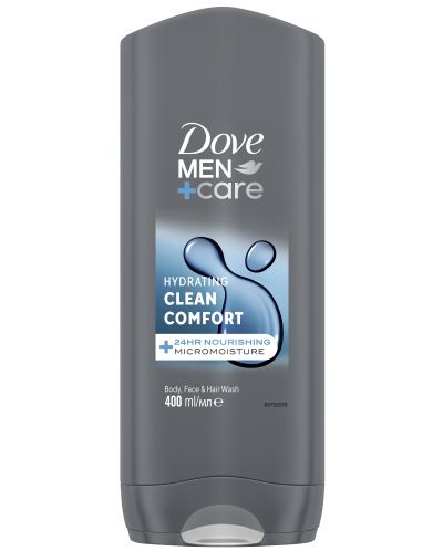 Dove Men+Care Душ гел Clean Comfort, 400 ml - 1