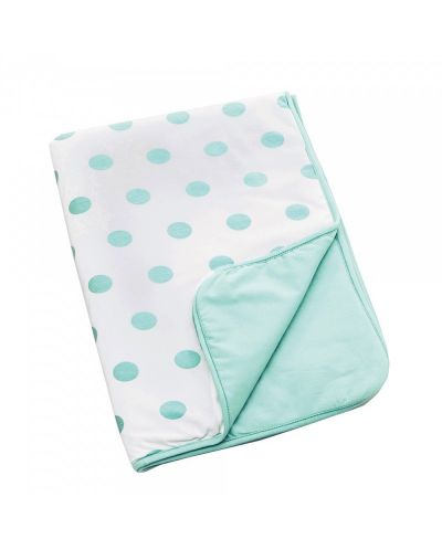 Doomoo Памучно одеяло Dream Dots Mint 75x100