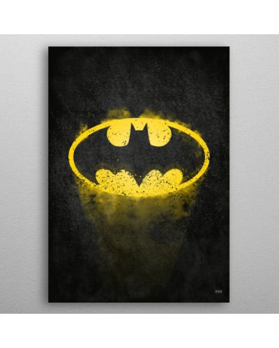Метален постер Displate - Batman logo - 3