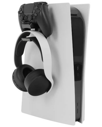 Докинг зарядна станция SteelDigi Azure Hammock - за PS5, бяла - 4
