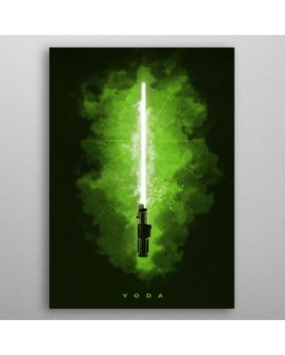 Метален постер Displate - Yoda - 3
