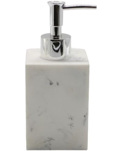 Дозатор за течен сапун Inter Ceramic - Лейн, бял мрамор - 1