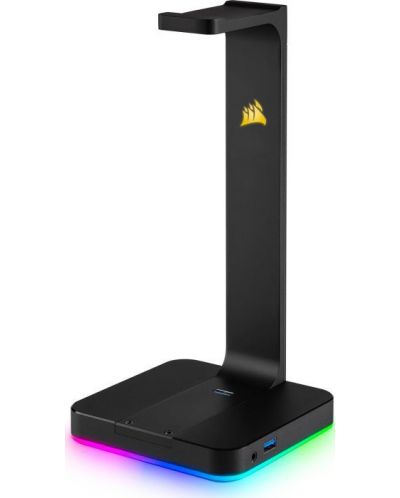 Стойка за слушалки Corsair - ST100, 7.1 Surround, черна