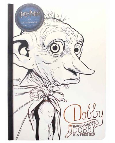 Тефтер Half Moon Bay - Harry Potter: Dobby, формат A5 - 1