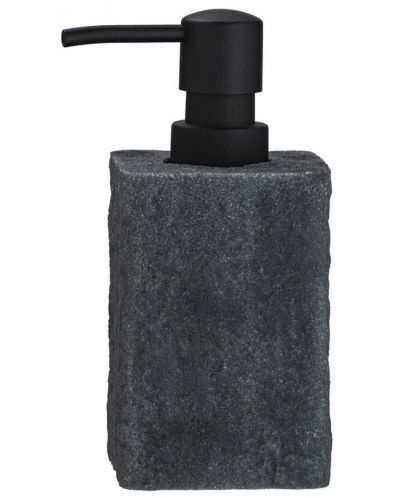 Дозатор за течен сапун Wenko - Villata, 300мл, 7 х 15 х 7 cm, сив - 1