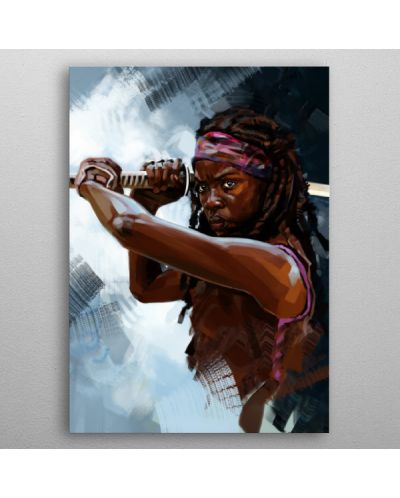 Метален постер Displate Television: The Walking Dead - Michonne - 3