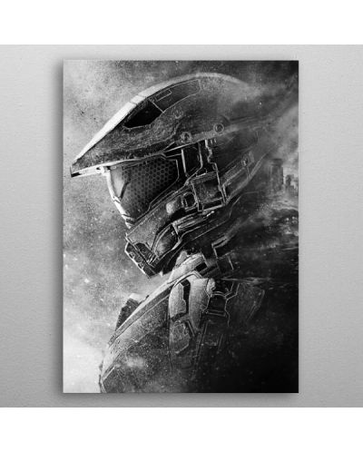 Метален постер Displate - Halo Master Chief Spartan - 3