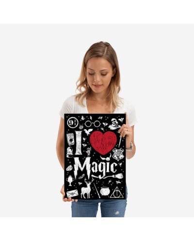 Метален постер Displate - I love Magic - 2