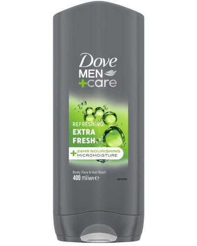 Dove Men+Care Душ гел Extra Fresh, 400 ml - 1