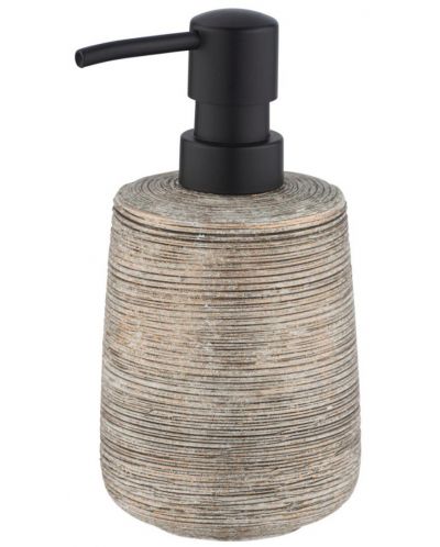 Дозатор за течен сапун Wenko - Fedio, Ø 8.5 х 17 cm, керамика, бежов - 1
