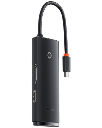 Докинг станция Baseus - Lite Series, 6 порта, USB-C, черен - 3