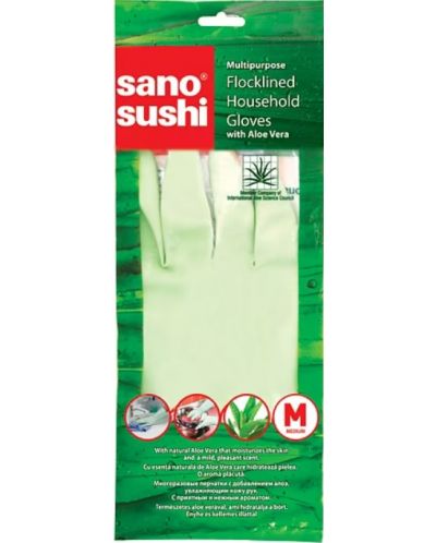 Домакински ръкавици с алое вера Sano - Sushi, размер М - 1