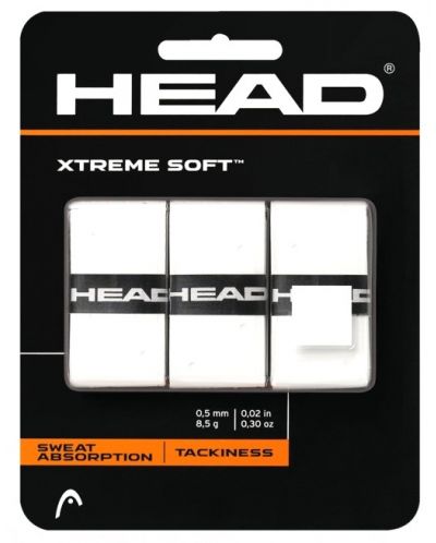 Допълнителен грип за тенис ракета HEAD - Xtreme Soft, бял - 1