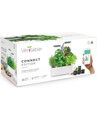 Домашна градина Veritable - Connect, Bluetooth, 9.5 W, бял-графит - 9
