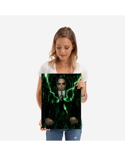 Метален постер Displate Movies: The Matrix - Agent Smith - 2
