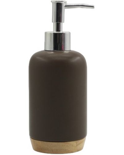 Дозатор за течен сапун Inter Ceramic - Марли, 7.6 x 19 cm, кафяв - 1