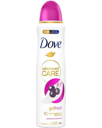 Dove Advanced Care Спрей дезодорант Acai Berries, 150 ml - 1