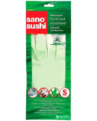 Домакински ръкавици с алое вера Sano - Sushi, размер S - 1