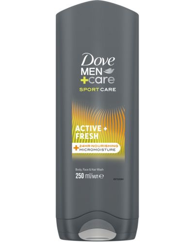 Dove Men+Care Душ гел Sport Active+Fresh, 250 ml - 1