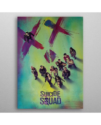 Метален постер Displate DC Comics: Suicide Squad - Movie poster - 3