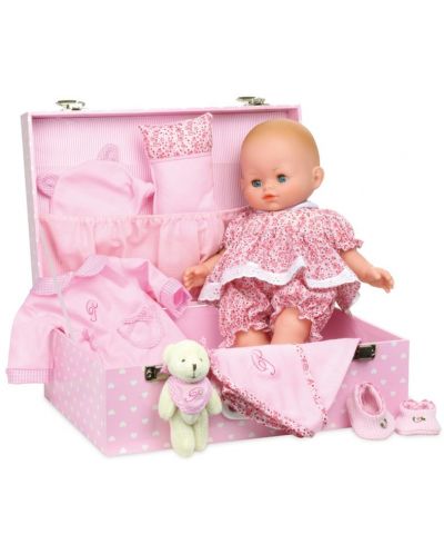 Кукла с 13 аксесоара Vilac - Petitcollin - Моето любимо бебе, 36 cm