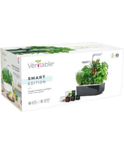 Домашна градина Veritable - Smart, 9.5 W, 4 броя пълнители, черна-инокс - 4