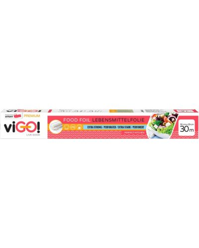 Домакинско фолио viGО! - Premium, перфорирано, 30 m - 1