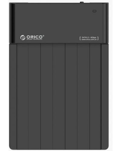 Докинг станция Orico - 6518US3-V2, USB 3.0, 1 порт, черна - 1