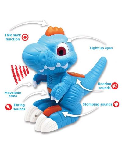 Детска играчка Dragon-I Toys - Динозавър, повтарящ - 4