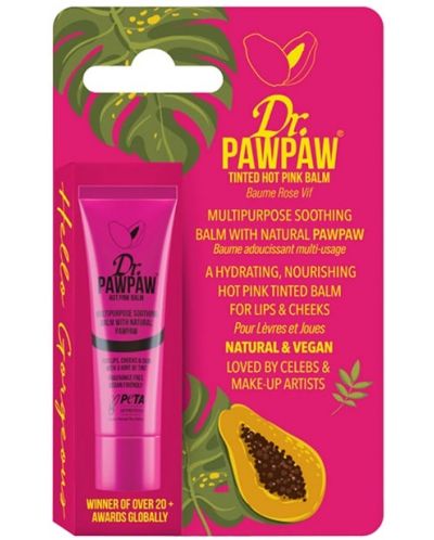 Dr. Pawpaw Балсам за устни и скули, Hot Pink, 10 ml - 1