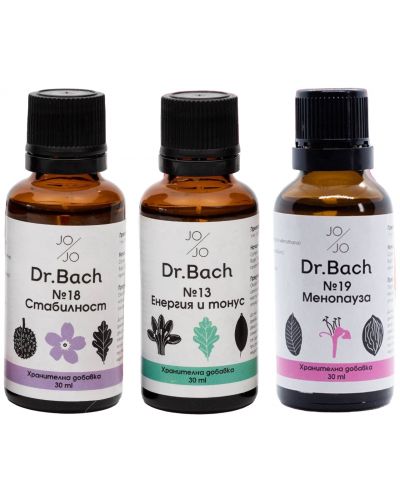 Dr. Bach Комплект капки Менопауза, 3 x 30 ml, Jo & Jo - 1