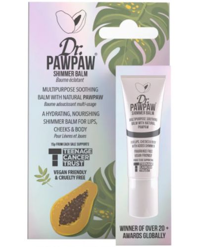 Dr. Pawpaw Балсам за устни и кожа с блестящи частици Shimmer, 10 ml - 1