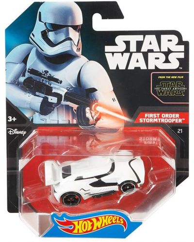 Количка Mattel Hot Wheels Star Wars - First Order Storm Trooper, 1:64 - 2