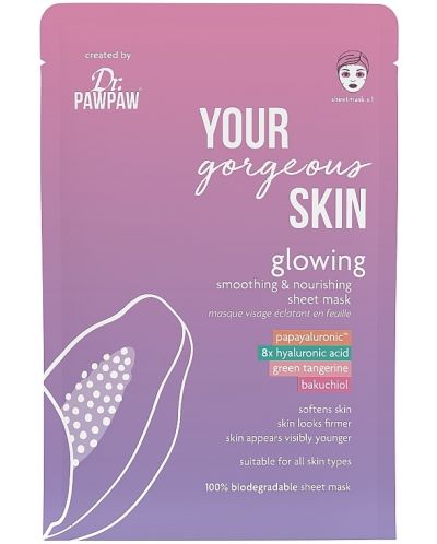 Dr. Pawpaw Your Gorgeous Skin Лист маска за блясък, 25 ml - 1